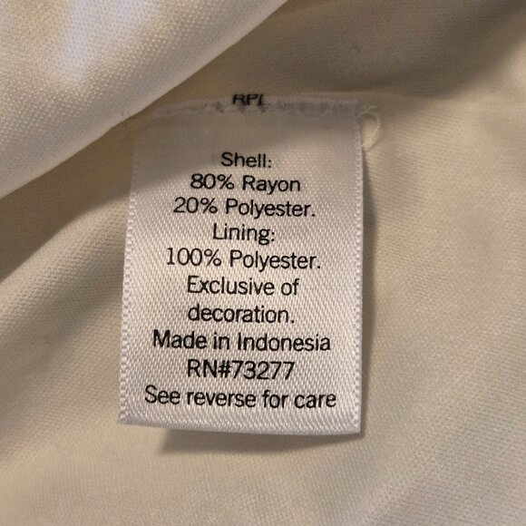 LC Lauren Conrad Crochet Trim Eyelet Adjustable Strap White Maxi Dress Size L - Picture 8 of 10